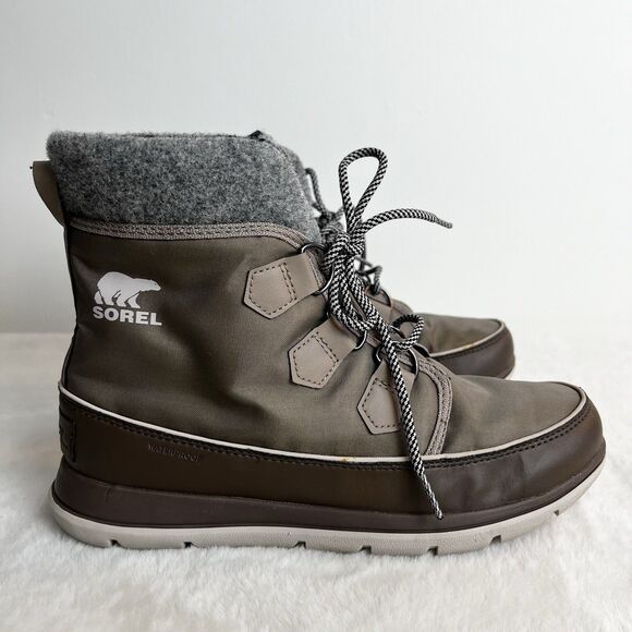 Sorel Shoes - Sorel Explorer Carnival Women’s Winter Boots Waterproof Brown Gray Tan Sz 10.5